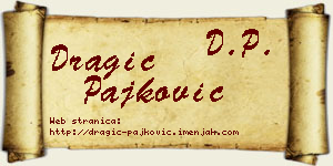 Dragić Pajković vizit kartica